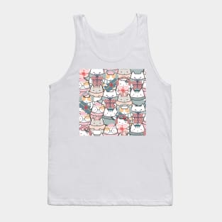 Christmas Cute Cats Pattern Tank Top